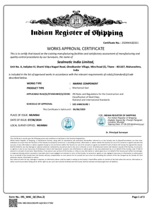Marine-Works-Approval-Certificate